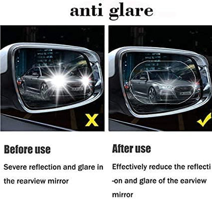 Car Mirror Anti Fog Film Rearview Side Mirror Waterproof Clear Film (1 Pc)