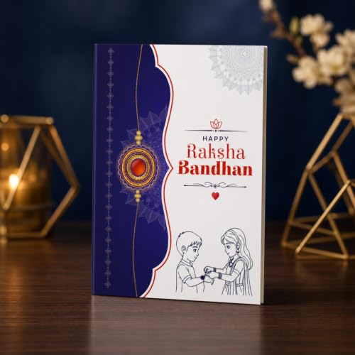 Rakhi for Brother with Chocolate 96gm - Rakshabandhan Gift Set, Pack of 6