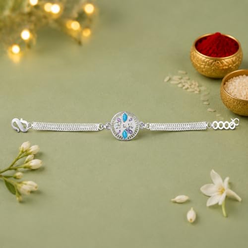 Bhai Rakhi Combo - Raksha Bandhan Gift with Decorative Magnets 2pcs, Pack of 6 for Bhaiya