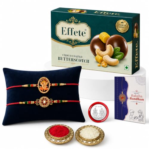 Rakhi for Brother with Chocolate 32gm - Raksha Bandhan Gift Set, Pack of 6