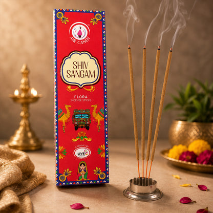 Shiv Sangam Flora Incense Sticks with Divine Fragrance and Long Lasting Aroma