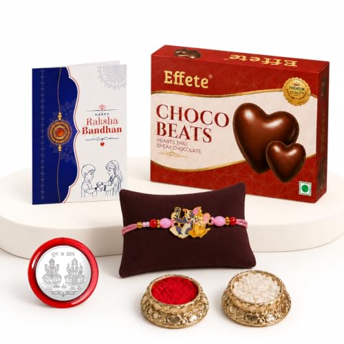 Tom & Jerry Cartoon Rakhi Combo - Raksha Bandhan Gift with Choco Beats 32gm, Pack of 5