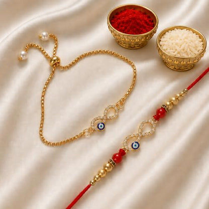 Multicolor Rakhi for Brother & Bhaiya - Raksha Bandhan Gift Set, Pack of 4
