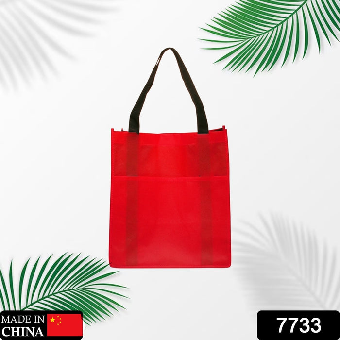 7733 हैंडल के साथ पुन: प्रयोज्य छोटे आकार का किराना बैग शॉपिंग बैग, गैर-बुना उपहार बैग गुडीज़ बैग, शादी के रिटर्न उपहारों के लिए कैरी बैग