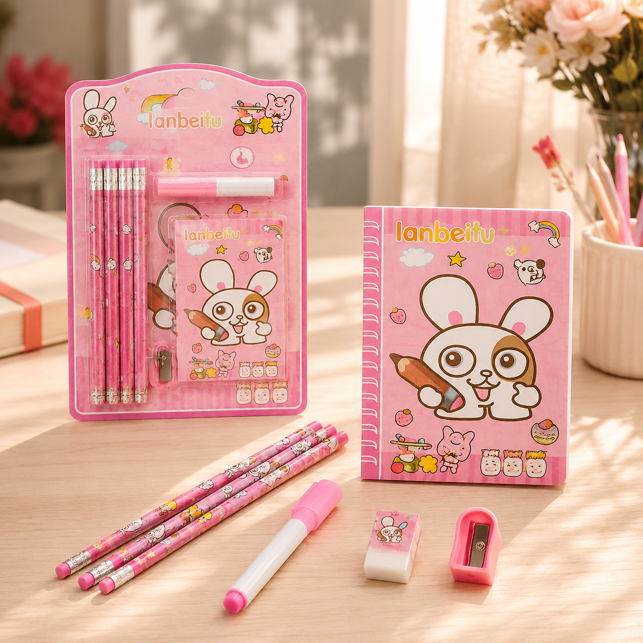 Kids' Stationery Kit – 8 Pc School Supply Set | ScribbleJoy