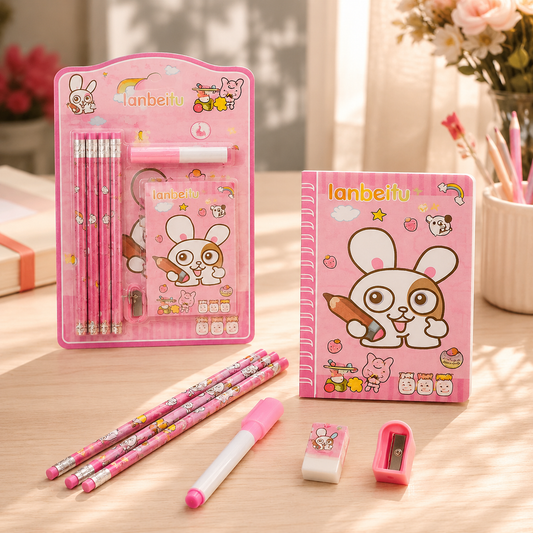 Kids' Stationery Kit – 8 Pc School Supply Set | ScribbleJoy