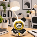 Panda LED Study Lamp with Pencil Sharpener & Pen Holder for Kids