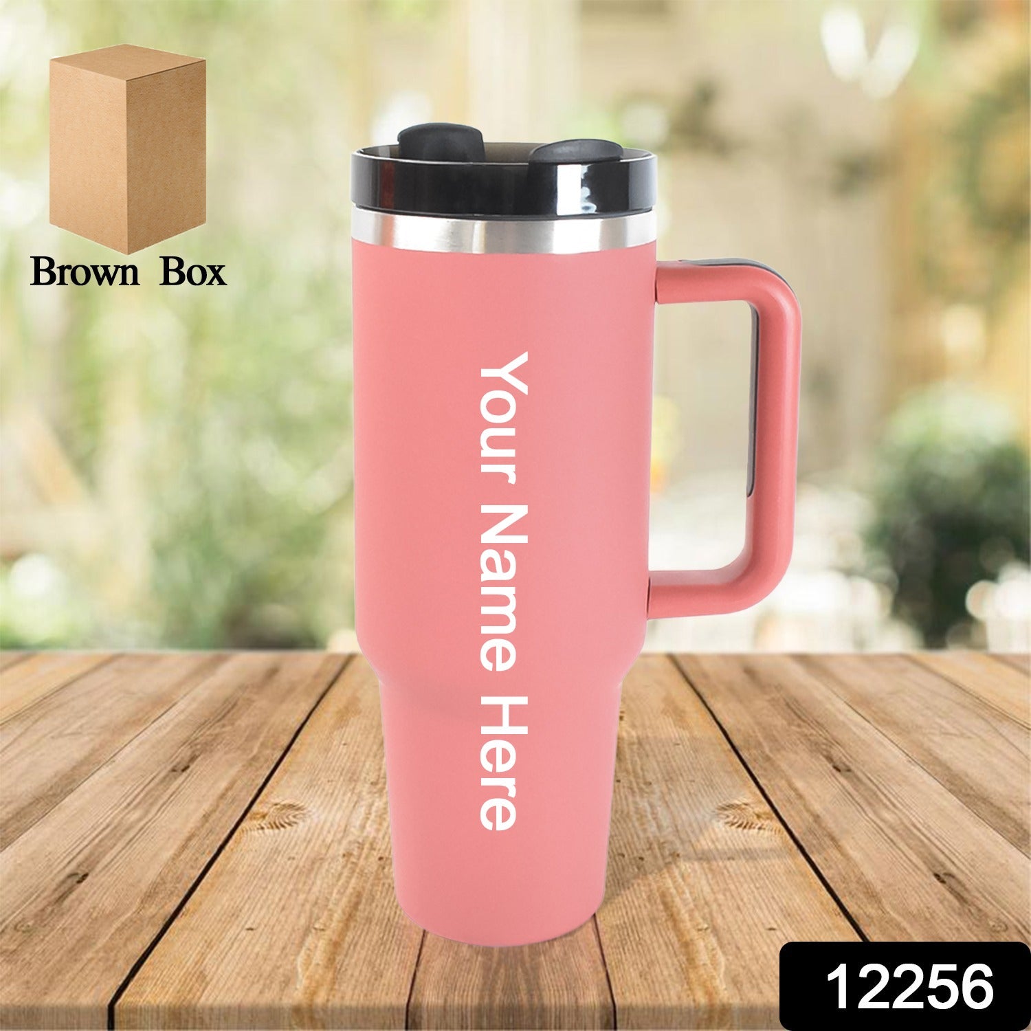 Customize Stainless Steel Vacuum Insulated Tumbler With Lid (Approx 1200 Ml)