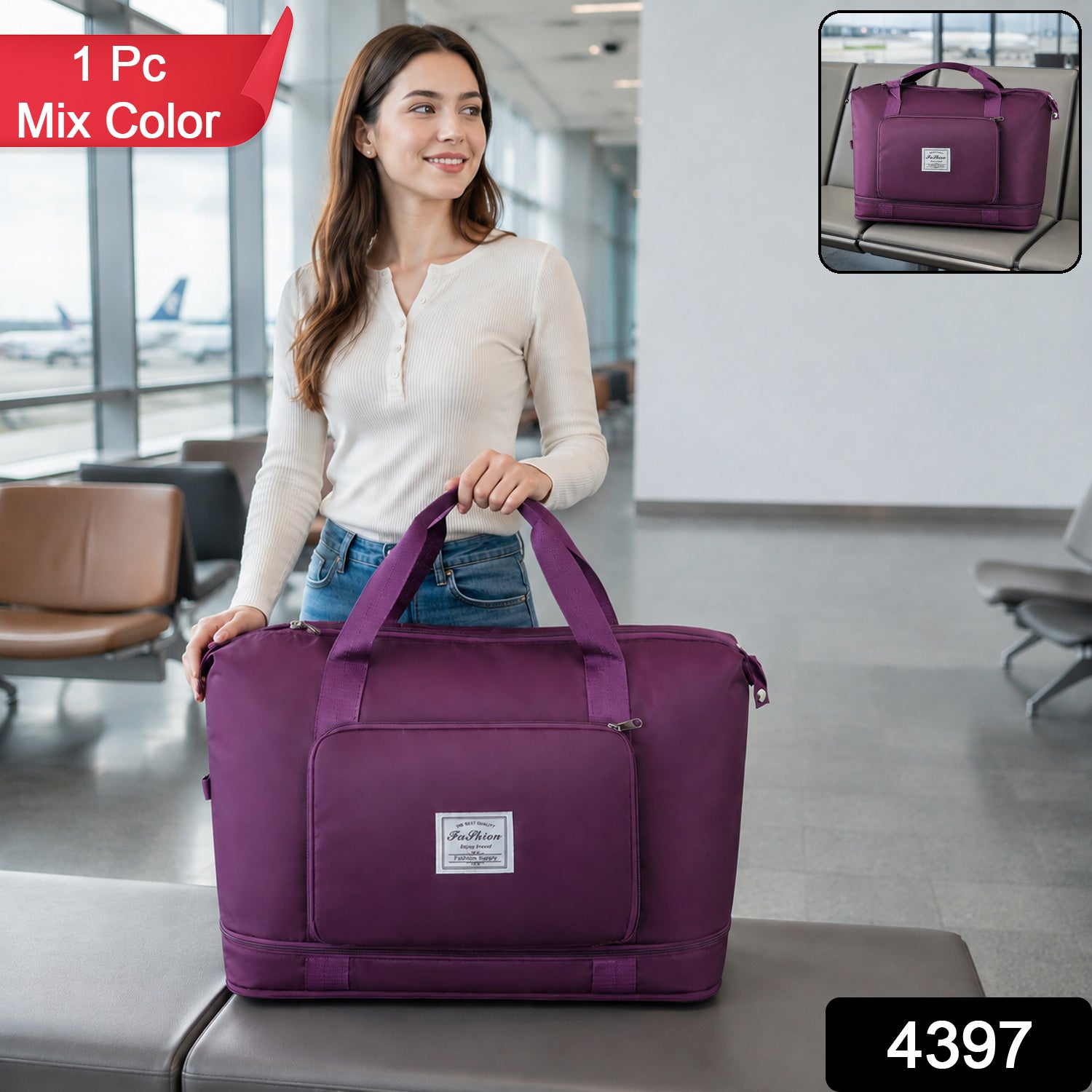 Foldable Travel Bag – Expandable, Waterproof Weekender | FERVENT
