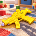 Musical Transparent Toy Gun – Rainbow Light & Gear Play | Colorful Creations