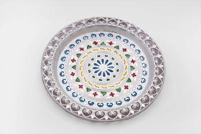 Silver Plated Pooja Thali – Festive & Worship Decor | Indo Glow