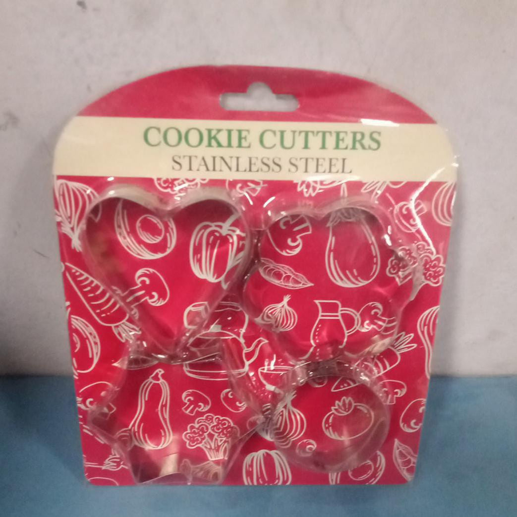 Cookie Cutter Stainless Steel Cookie Cutter with Shape Heart Round Star ...