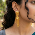 Gold Plated Jhumki Earrings – Traditional Elegance for Women & Girls