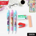 6-in-1 Stationery Set – Compact All-in-One School & Office Kit
