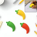 Chili Shape Erasers – Fun 3D Mini Eraser Set (3 Pc) | Writezo