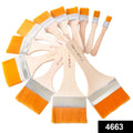 Flat Paint Brush Set – Synthetic Bristles & Curved Handles | PaintEdge