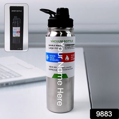 Customize Stainless Steel Double Wall Vacuum-Insulated Drink Water Bottle (800 ML)