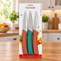 Fruit and Vegetable Knife Set for Kitchen, Sharp Utility Knives (3 Pc Set)