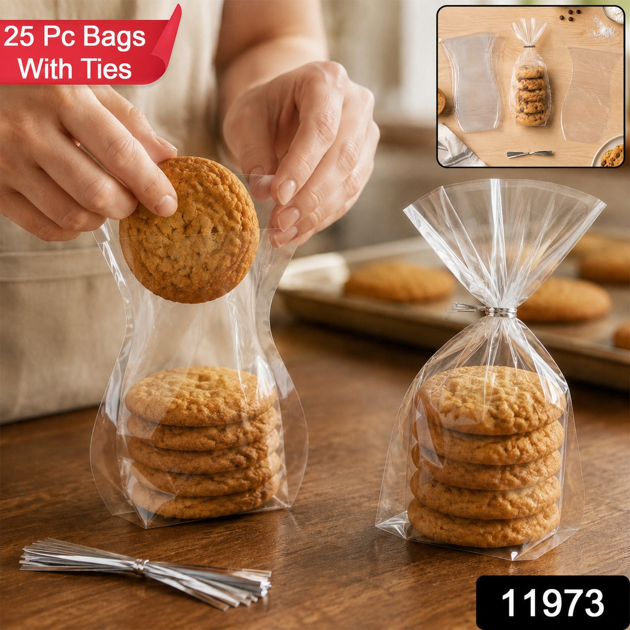 Clear Cookie Bags – Durable Transparent Treat Bags
