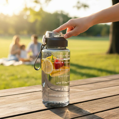 2 L Plastic Motivational Sipper Water Bottle