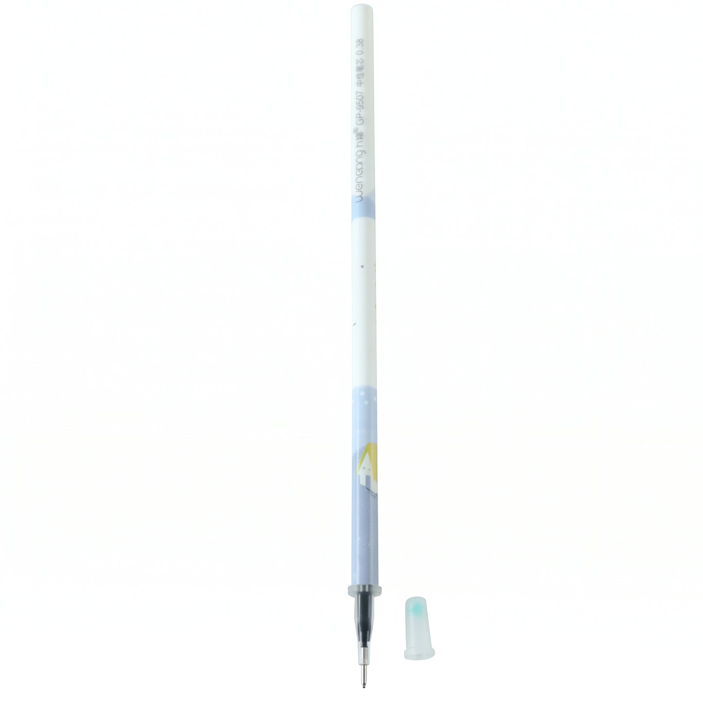 Writing ball pen on white background