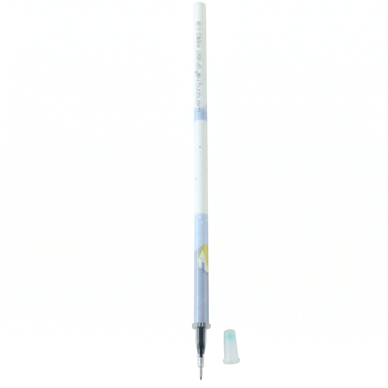 Writing ball pen on white background