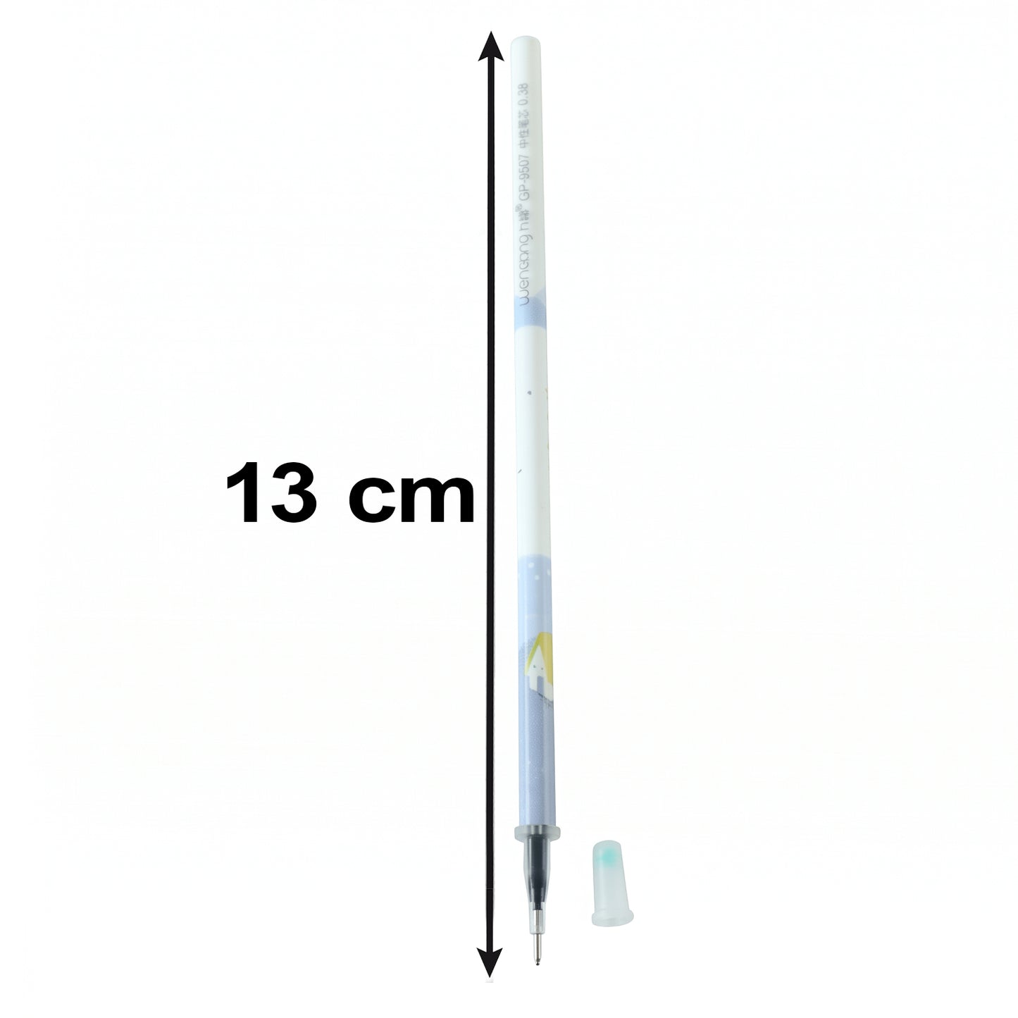 Writing ball pen dimensions