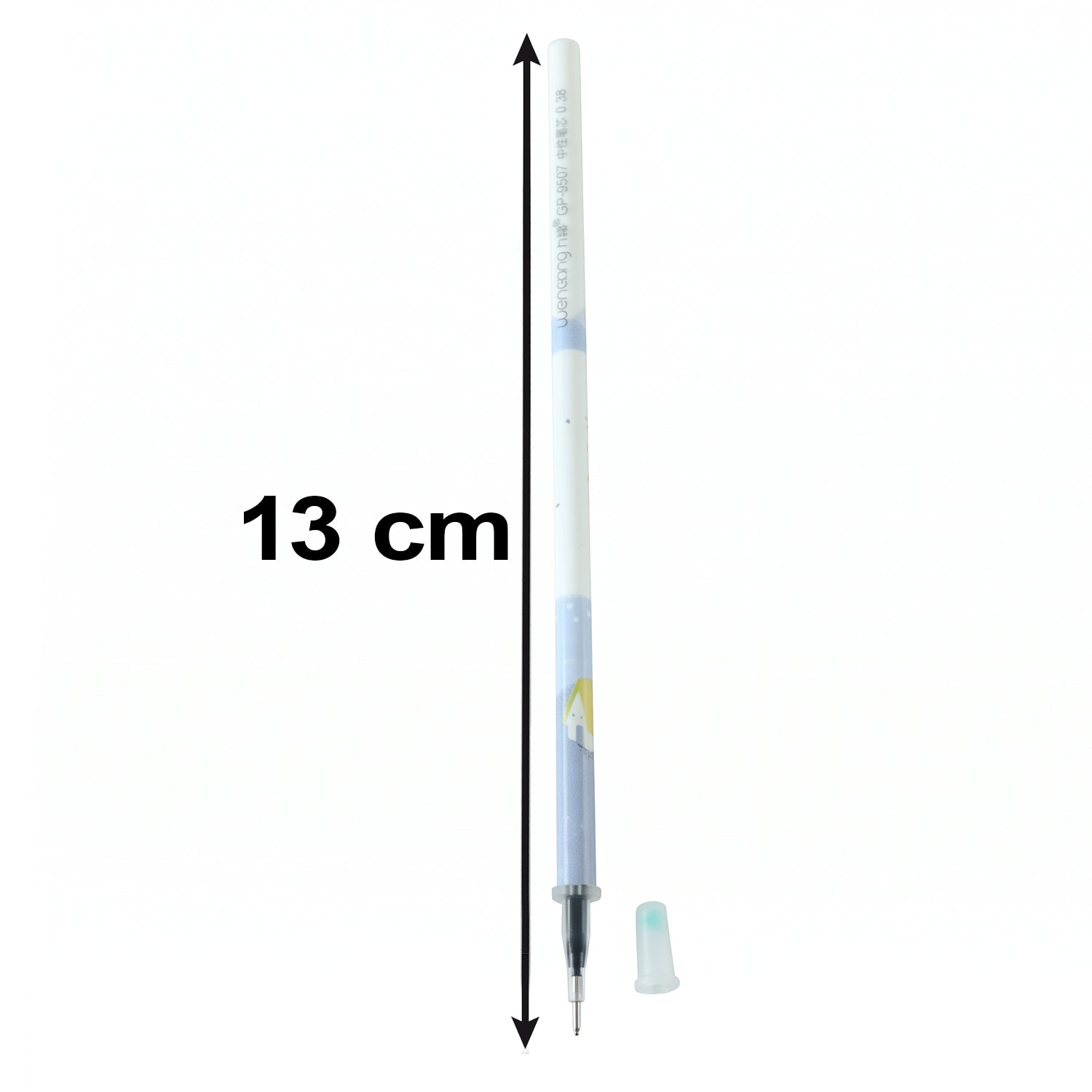 Writing ball pen dimensions