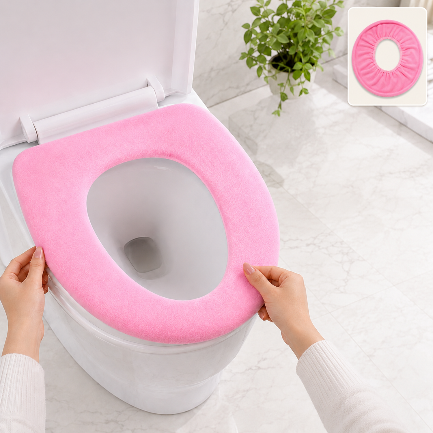 Washable Toilet Seat Cover – Soft & Warm | Bathora