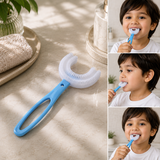 Kids U-Shaped Toothbrush – Gentle Cleaning for Toddlers | Mini Bubbles