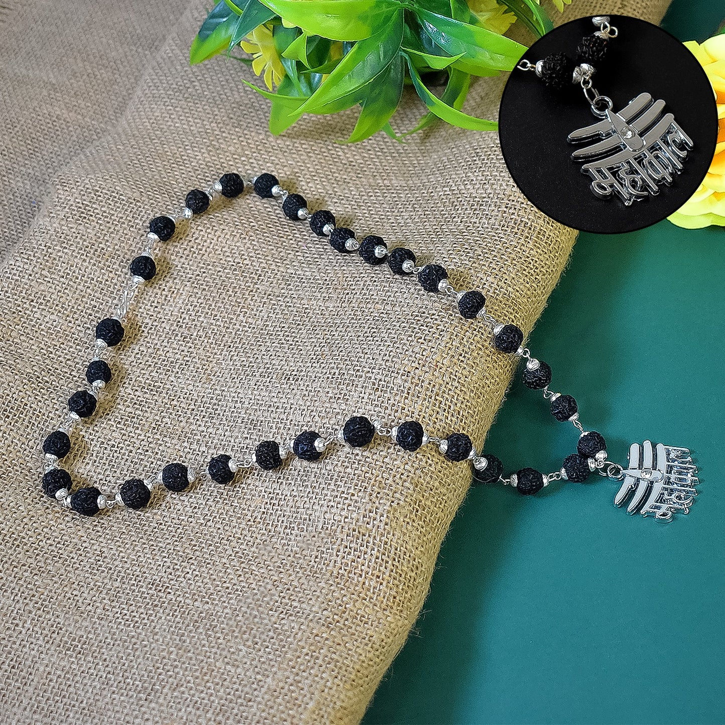 Mahakal Name Chain with Black Rudraksha: Divine Power and Protection