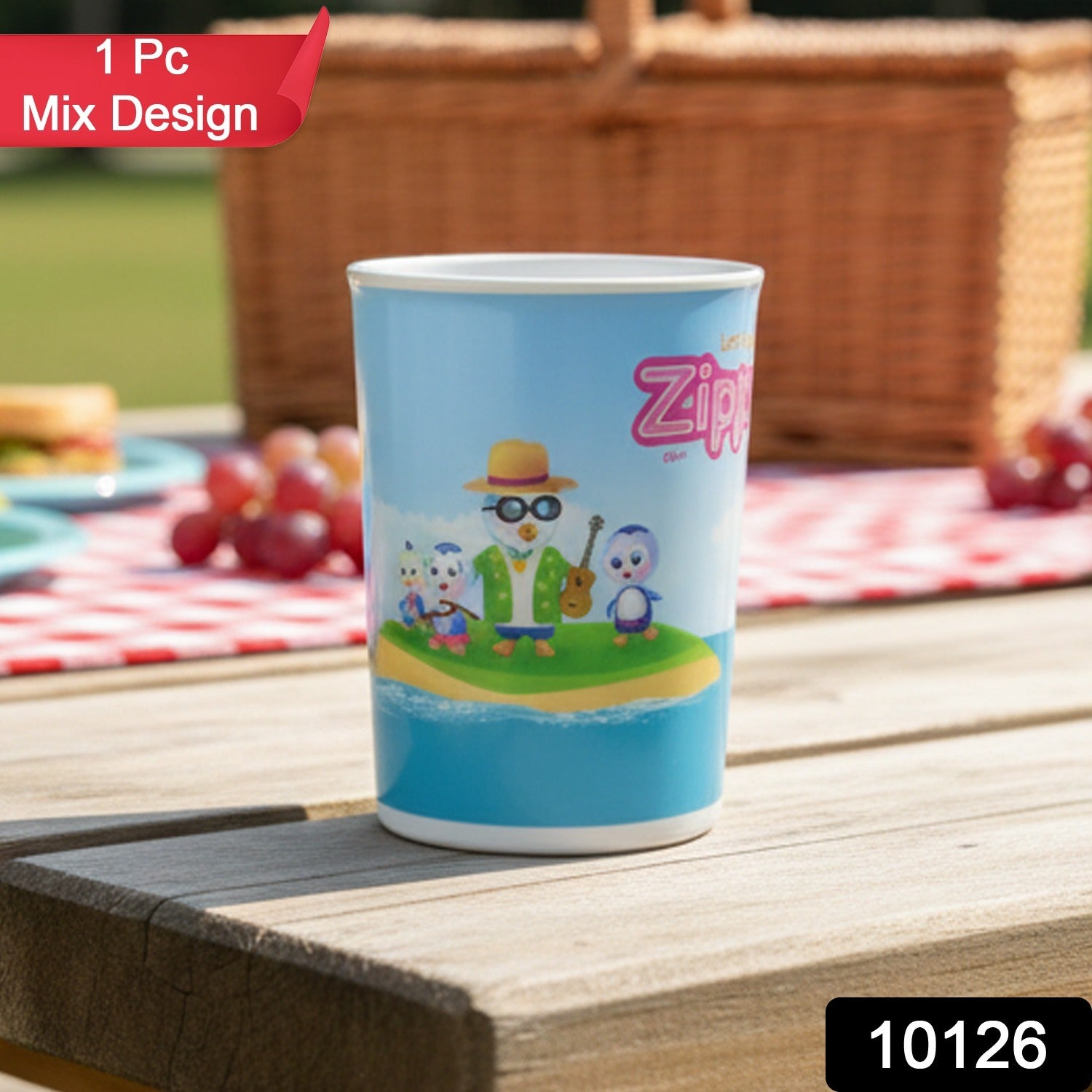 Cute Cartoon Melamine Drinking Glass (Approx 250ML / 1 Pc)