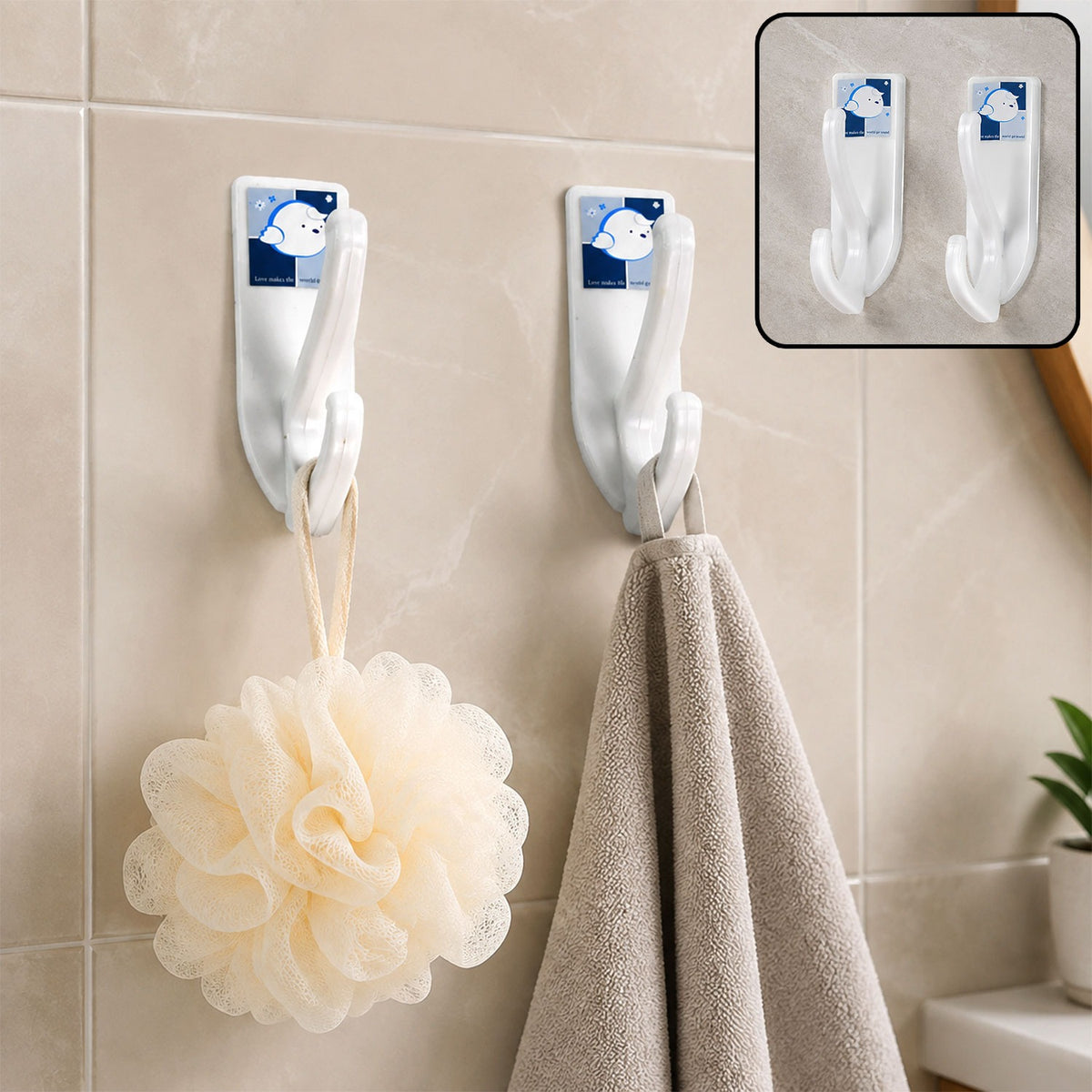 Self-Adhesive Wall Hooks – Strong Multipurpose Hangers | VoltDesk