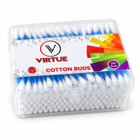 Double-Ended Cotton Buds with Flexible Blue Stems (200 Pc)