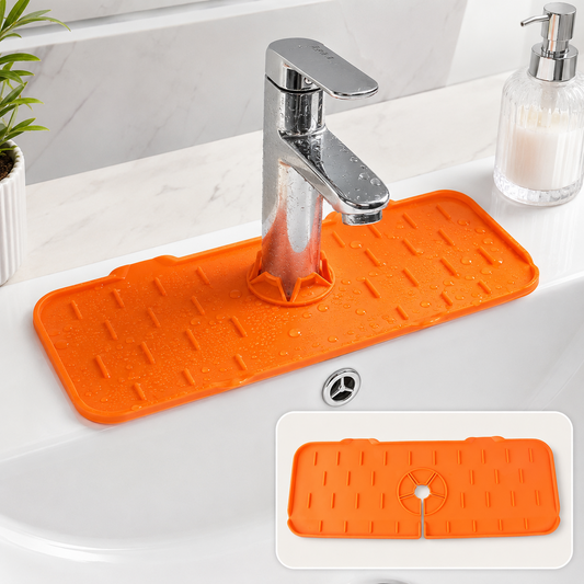 Silicone Faucet Splash Guard – Countertop Protector | DeoDap