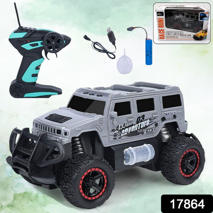 17864 Mist Spray Race Car Toy Off Road Speed Car With Smoke (Water Sprayer Mist With Light) High Strength Climbing Power & Smoke Effect (Color May Vary), Kids