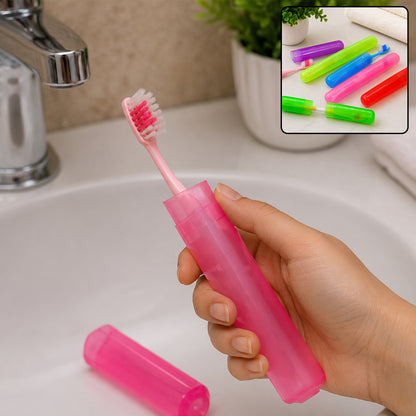 6pc Hygienic Plastic Toothbrush Covers for Travel & Home