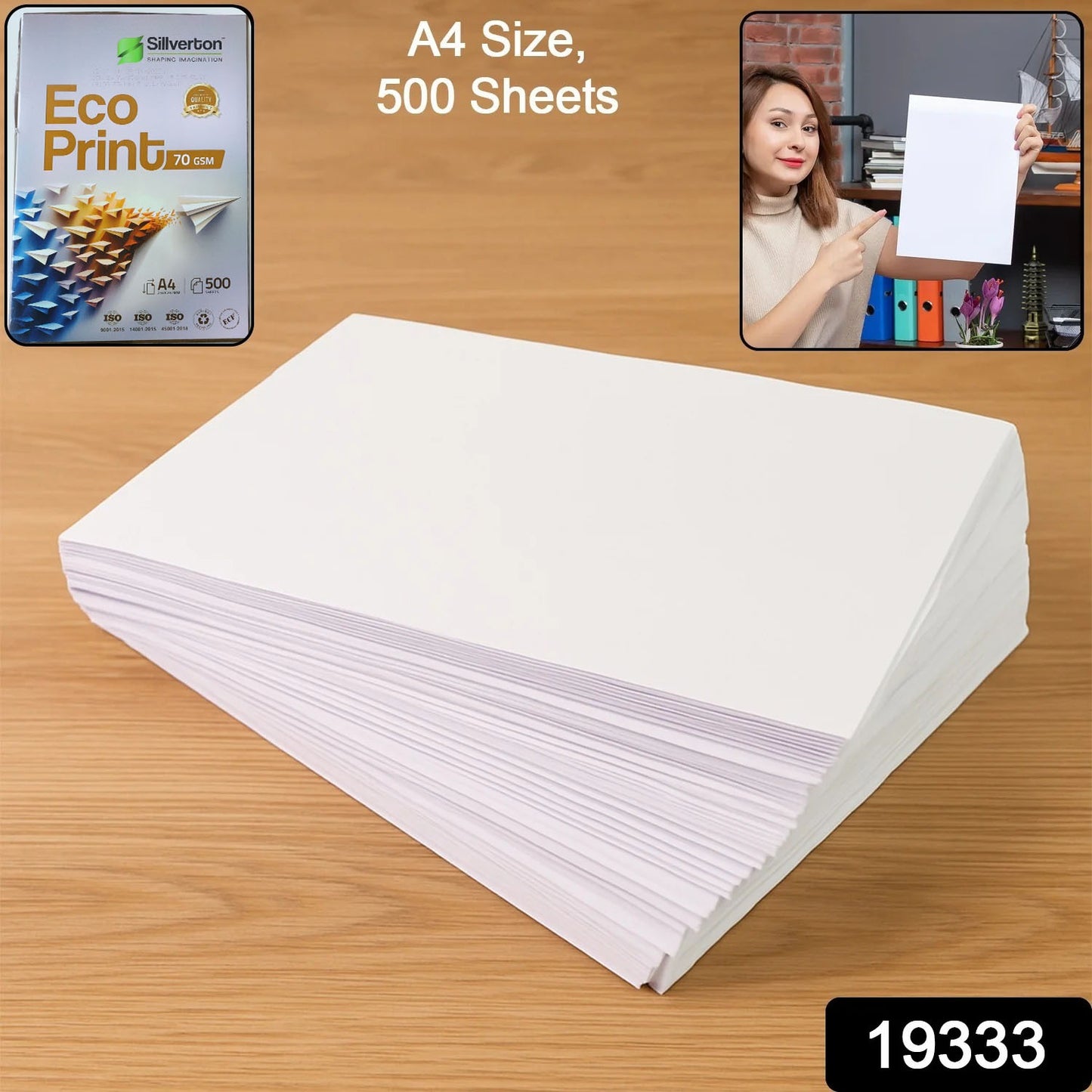 500 Sheets A4 Size Copier Paper – 70 GSM High Bright White Printing Paper