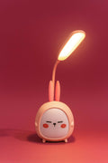 Pink Bunny LED Desk Lamp – Flexible Neck & Rechargeable