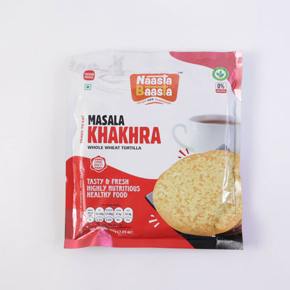 Naasta Baasta Masala Khakhra Whole Wheat Tortilla Ready To Eat Tasty & Fresh Healthy Snack(200gm)