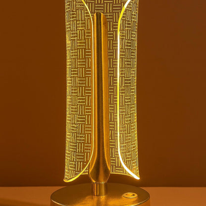 Luxury Golden LED Table Lamp for Bedroom, Living Room & Home Décor