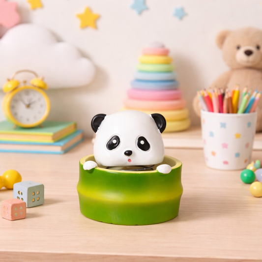 Cute Panda Bobble Head Desk Decor for Kids Room & Office Table