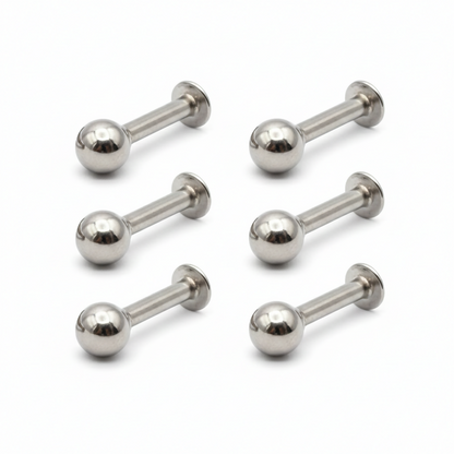 silver plated Flat Back Stud Laung Koka Nathni Earrings for women and girls combo pack of 6