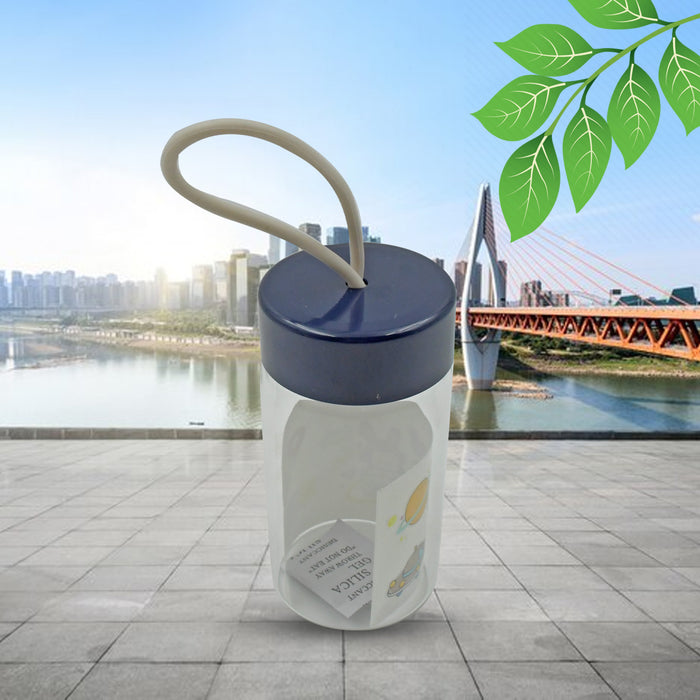 7335 Outdoor Sport Glass water bottle 350ml leak proof BPA-free for travel cold and hot water glass water bottle with daily water intake for gym and children, Home, Travel, Office Use