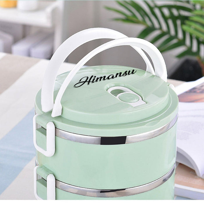 Customized Multi Layer Stainless Steel Hot Lunch Box (3 Layer)