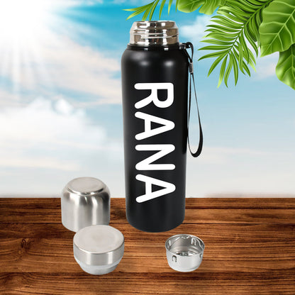 Customize Stainless Steel Water Bottle, Fridge Water Bottle, Stainless Steel Water Bottle Leak Proof, Rust Proof, Cold & Hot Thermos steel Bottle| Leak Proof | Office Bottle | Gym | Home | Kitchen | Hiking | Trekking | Travel Bottle (800ML)