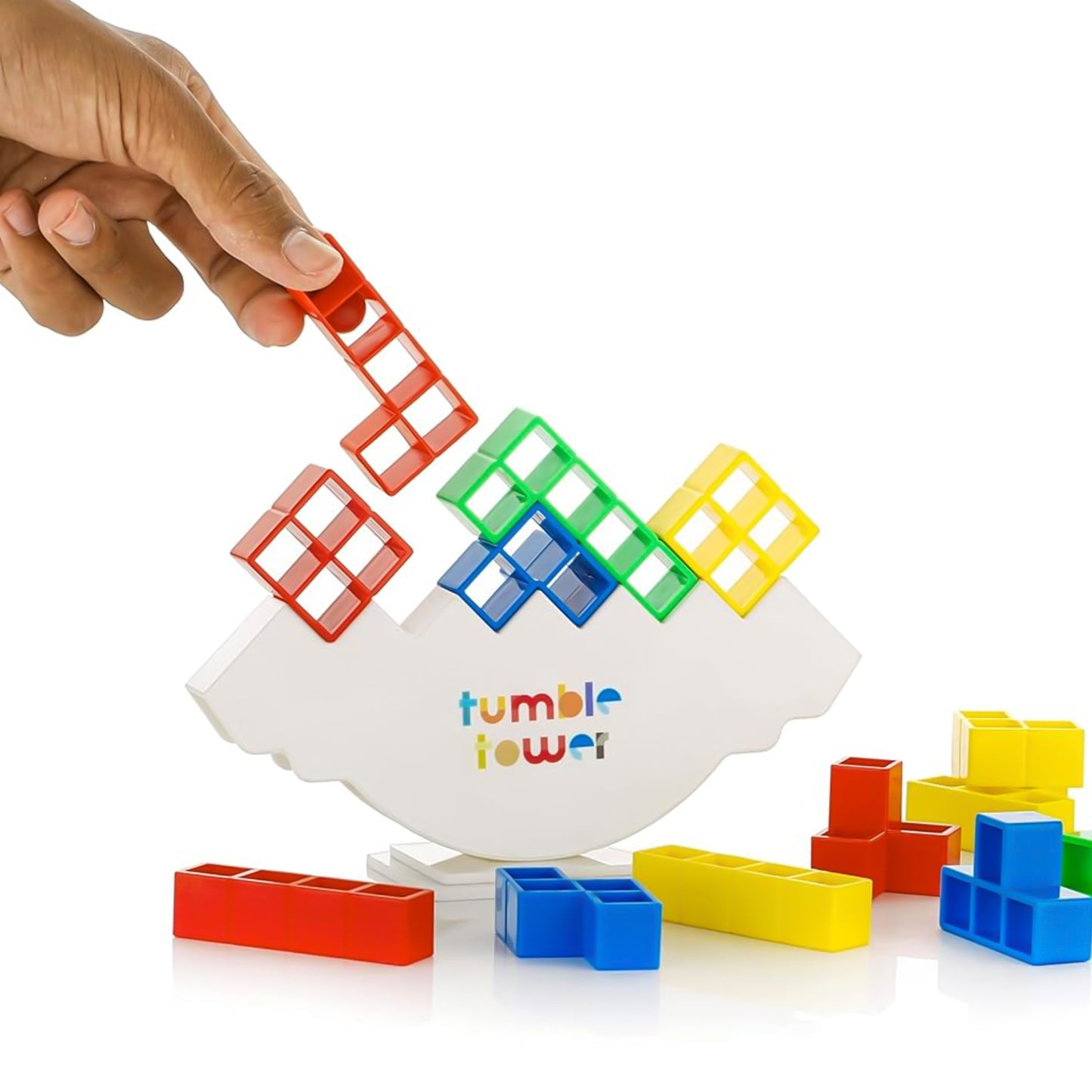 Tumble Tower Balancing Block Game – Fun Family Stacking Strategy Toy for Kids & Adults