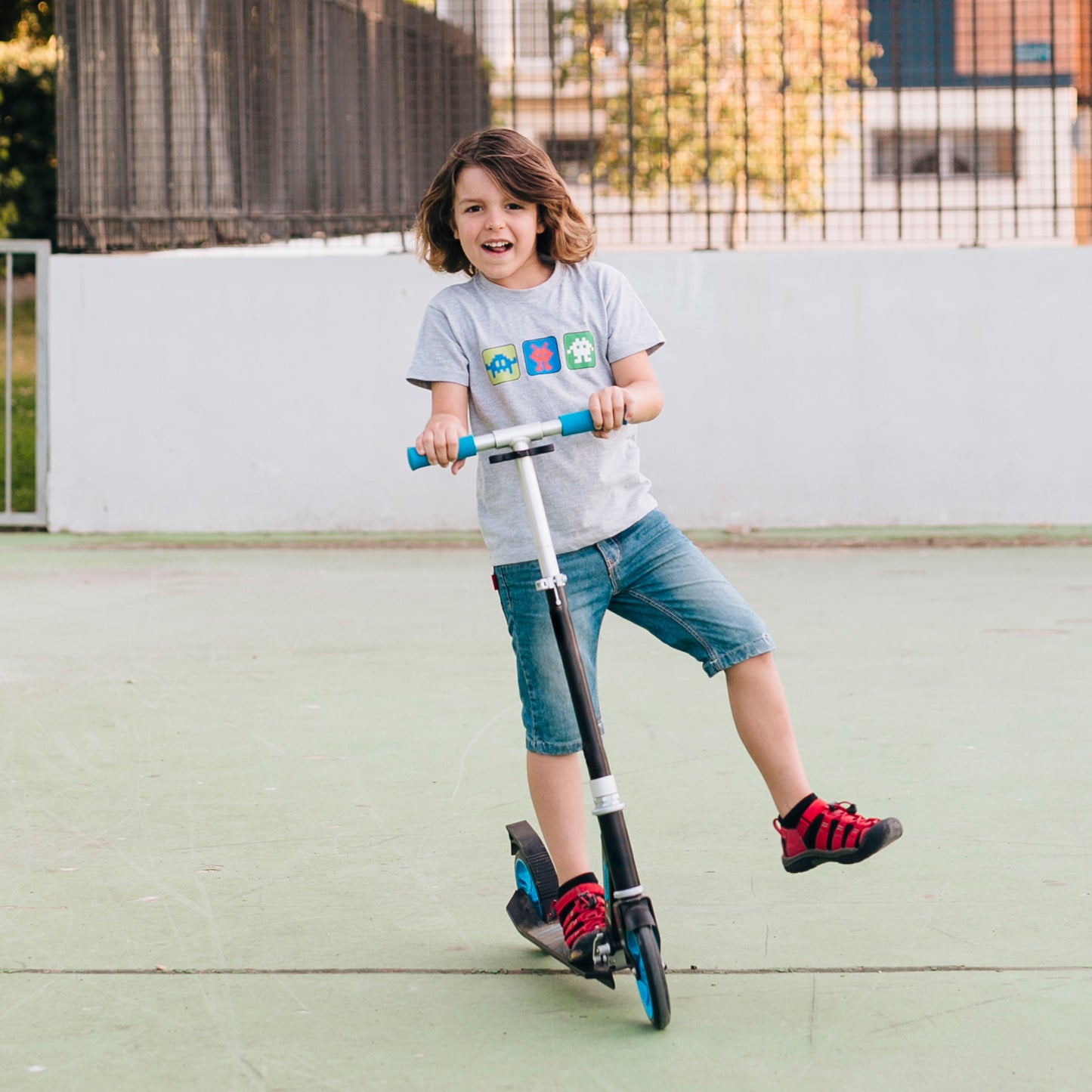 Foldable Kids Ride-On Scooter – 2-Wheel, Height Adjustable (4-8 yrs, Multicolor)