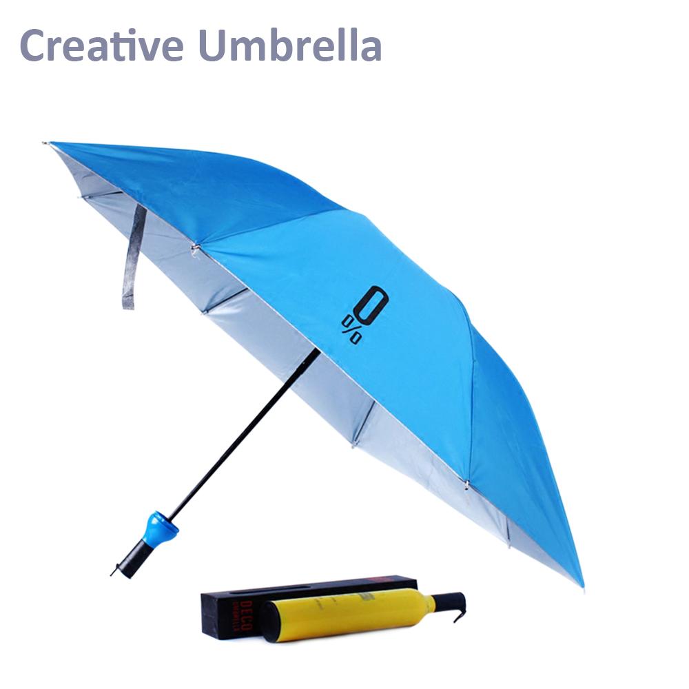 Wine Bottle Umbrella | Compact Wind-Resistant Travel Umbrella with Bottle-Shaped Case, Portable Folding Umbrella for Men & Women, Lightweight Waterproof Umbrella for Rain & Travel (Random Color) - Umbrella - Image 8