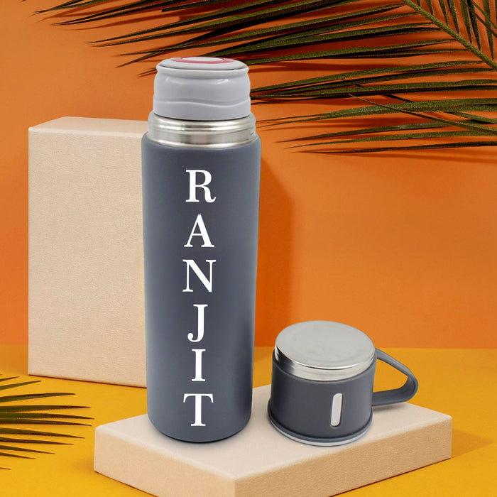 Customize Stainless Steel Vacuum Insulated Water Bottle With Coffee / Tea Mug (500 ML)